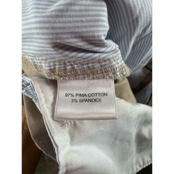 Peter Millar Men's Pima Cotton Flat Front Chino‎ Pants in Beige Size 38 x 34 - Picture 6 of 7